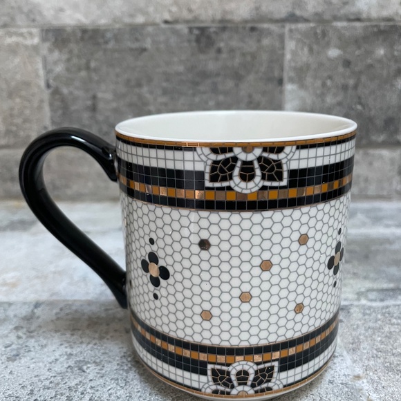 ❤️ ANTHROPOLOGIE BISTRO HALLOWEEN CAT DESSERT PLATE & COFFEE MUG SET NEW - Picture 4 of 8